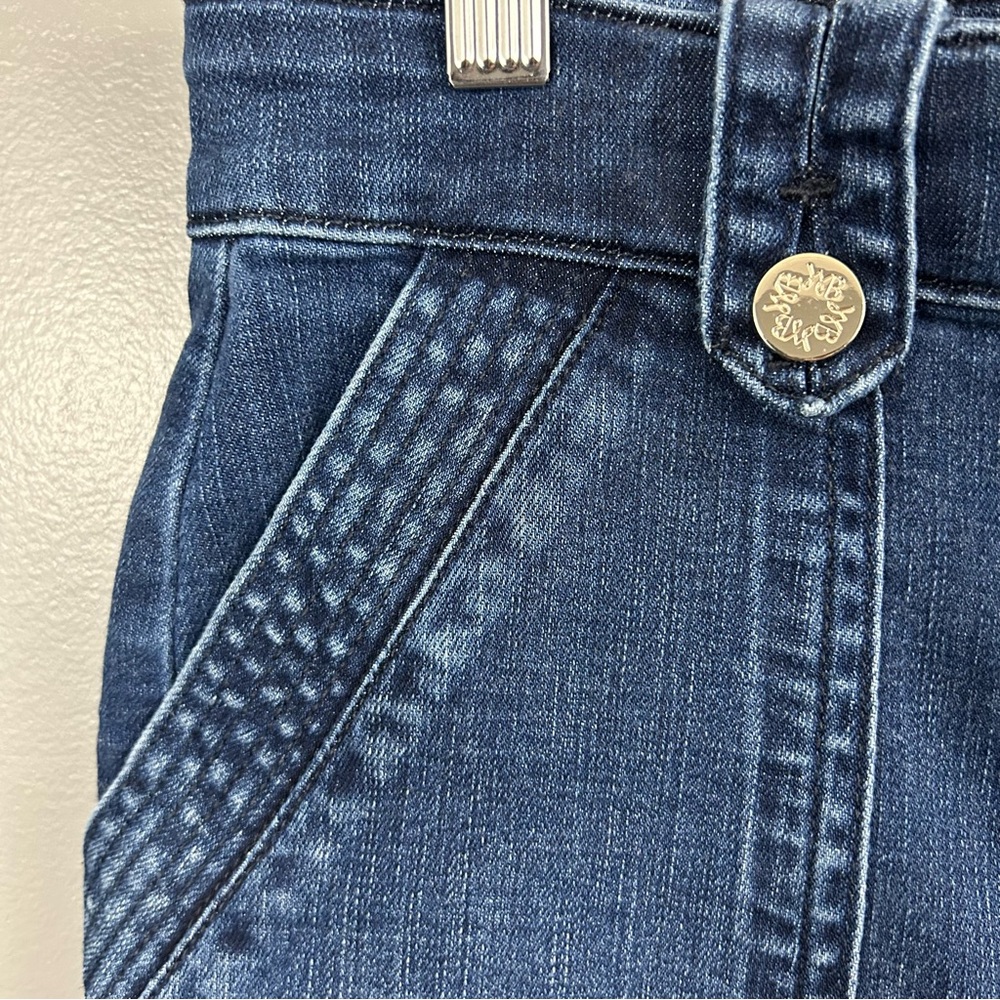 White House Black Market High Rise Wide Leg Cargo Jeans Size 2 - Picture 4 of 14